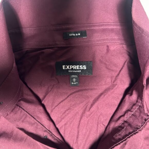Express 1MX Modern Dress Shirt Men's Sz.M - Picture 4 of 7